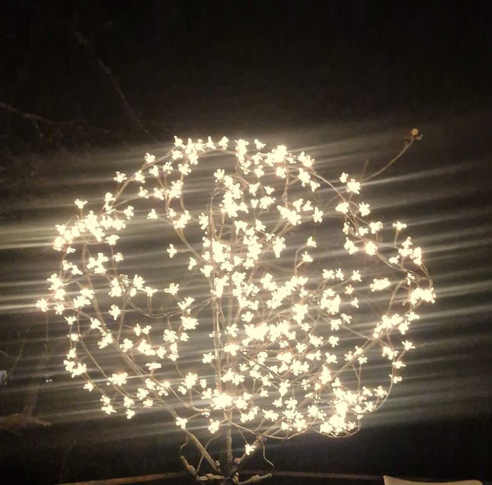 Намаление! Коледно външно дърво, 400бр. ламп. с цветенца– 2м