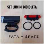 Set far si stop bicicleta waterprof ,cu acumulator-25 lei