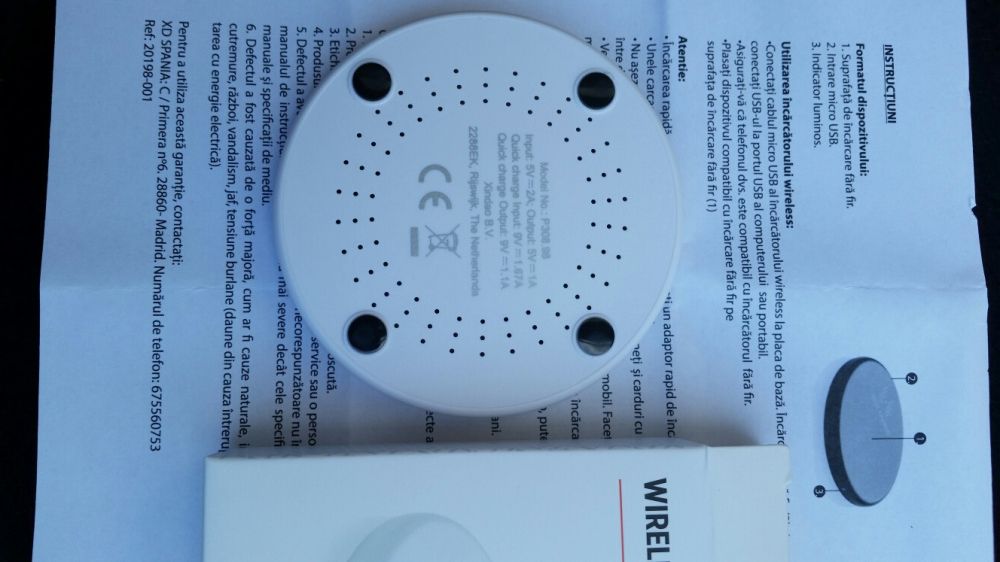 Incarcator wireless universal Dux Ducis QI charging pad ultra subtire