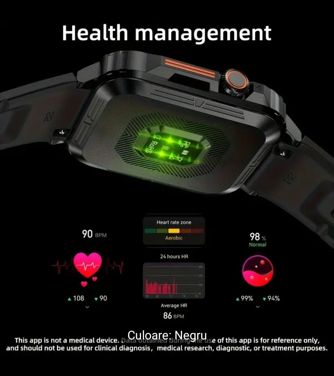 Smartwatch 2024 ceas inteligent barbatesc ios android