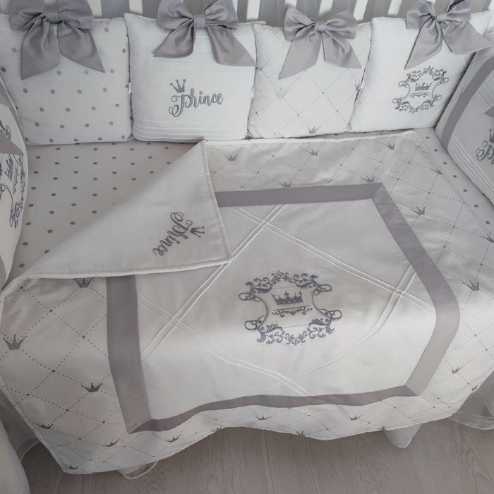 Бебешки спален комплект с обиколник за кошара 60/120 + подарък