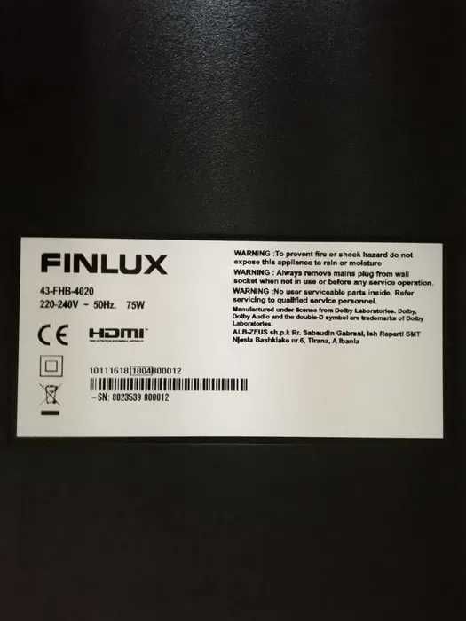 Tv Finlux Ieftin Full Hd 1 metru-39 inch