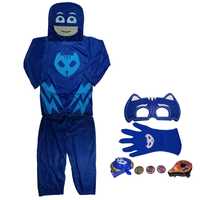 Set costum Eroi in Pijamale IdeallStore®, Pisoi, M, 5-7 ani, albastru