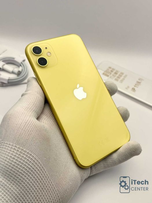 iPhone 11, 64GB, Yellow, 100% батерия, КАТО НОВ, ГАРАНЦИЯ!