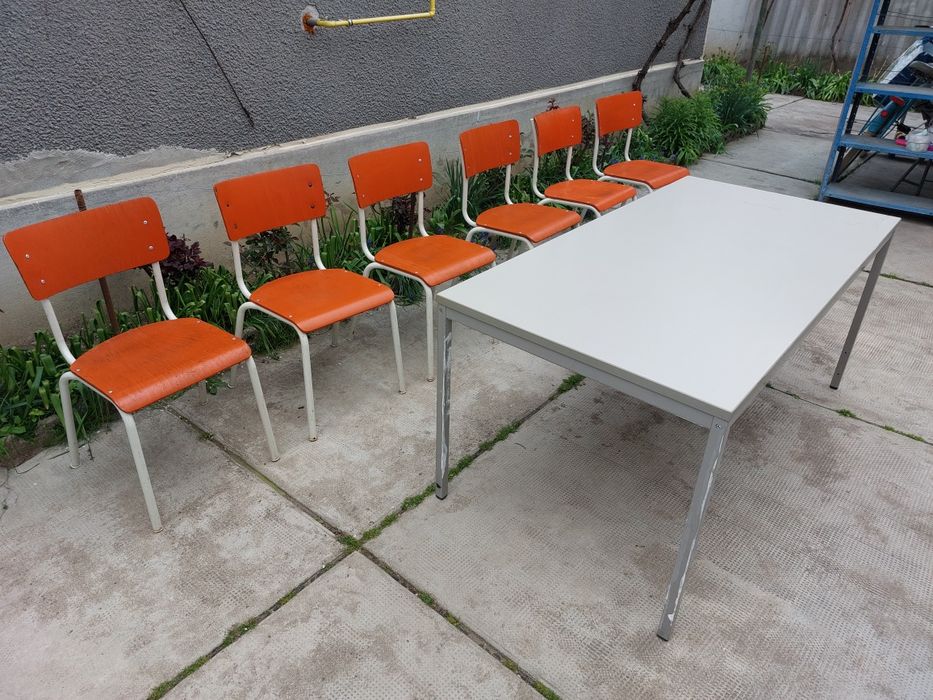 Masa 80 x 160 cm si 6 scaune