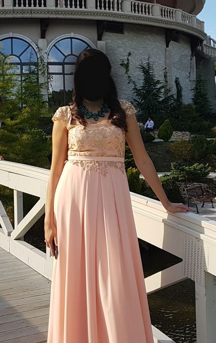 Rochie de seara, lunga, din voal