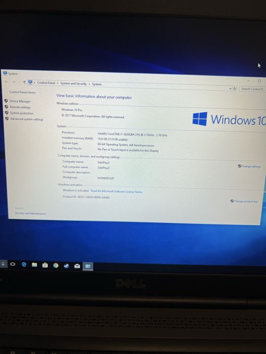 Laptop Dell Precision M6700 i7 16gb Ram