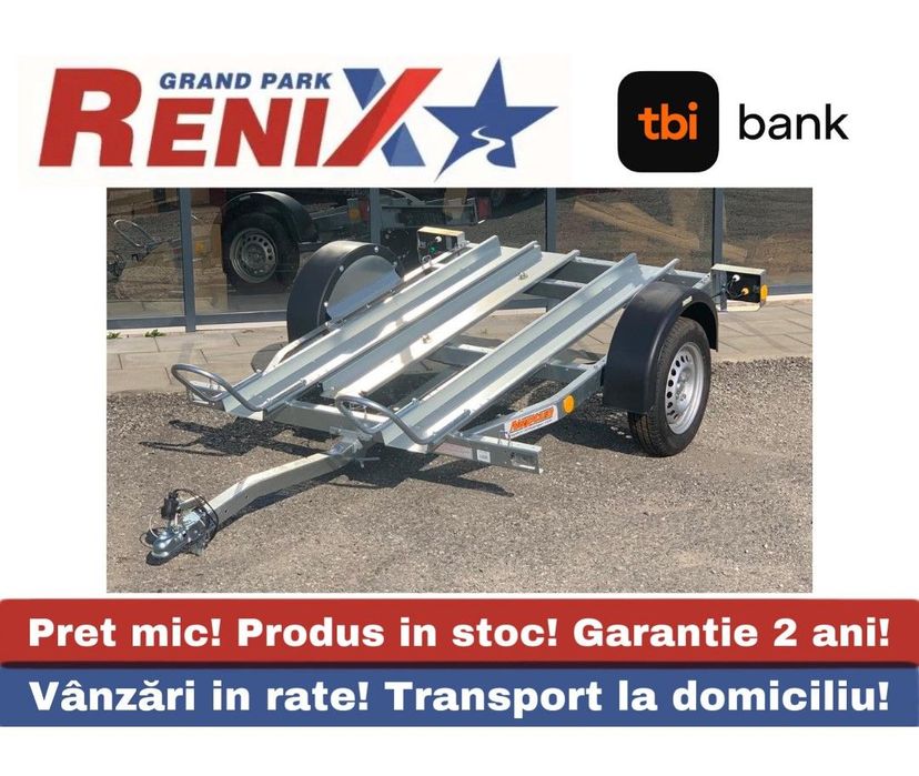 Neptun Moto 225/130 2 posturi Remorca NEPTUN MOTO 225/130 750kg cu 2 posturi