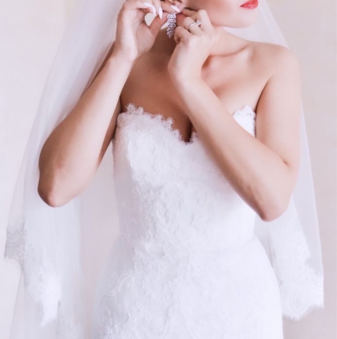 Rochie mireasa Pronovias, model Bertina, sirena, culoare ivoire