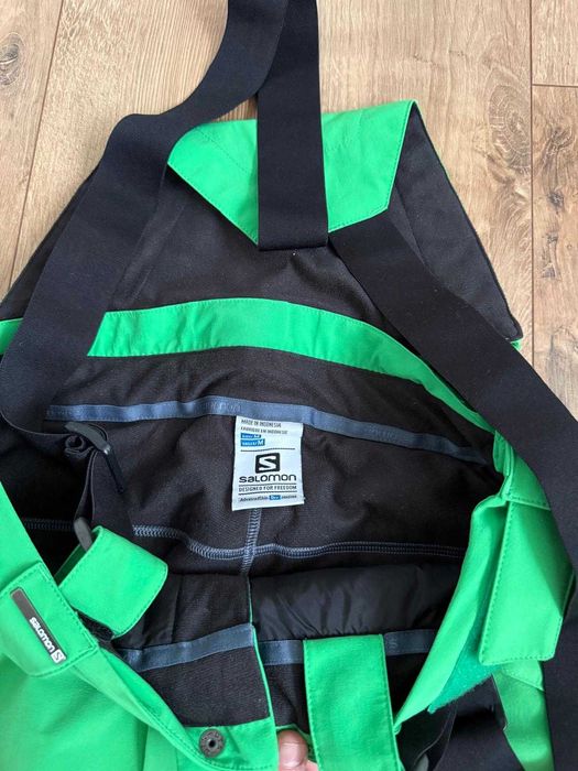 Salomon M barbati pantaloni ski bretele 20K AdvancedSkin Dry