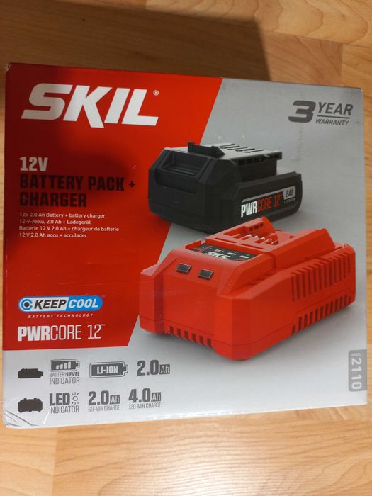 Incarcator si baterie SKIL 12V 2Ah PWRCORE 12