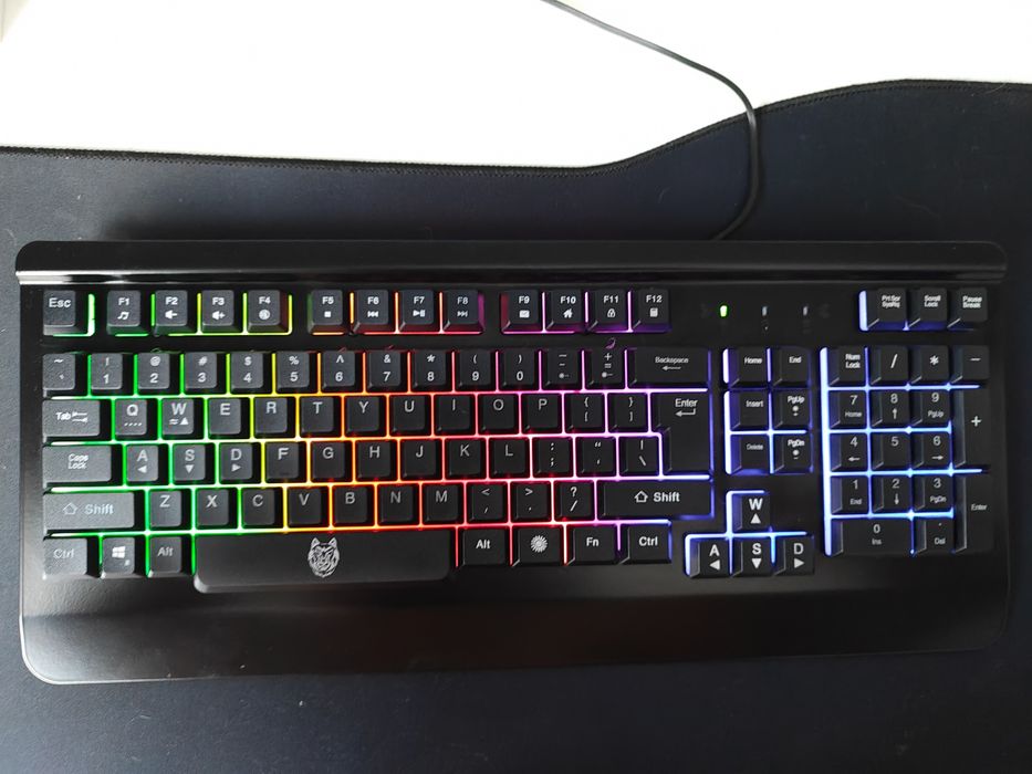 Клавиатура Gaming A+ Ghost, Метална, Rainbow подсветка