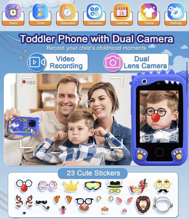 Детски многофункционален фотоапарат смартфон/Digital camera