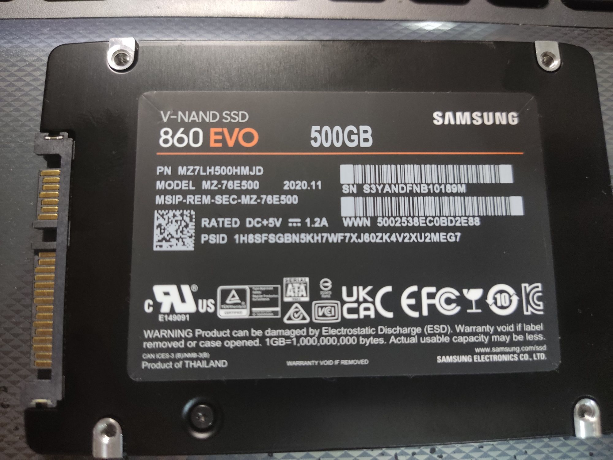 CCD Samsung 500 gb