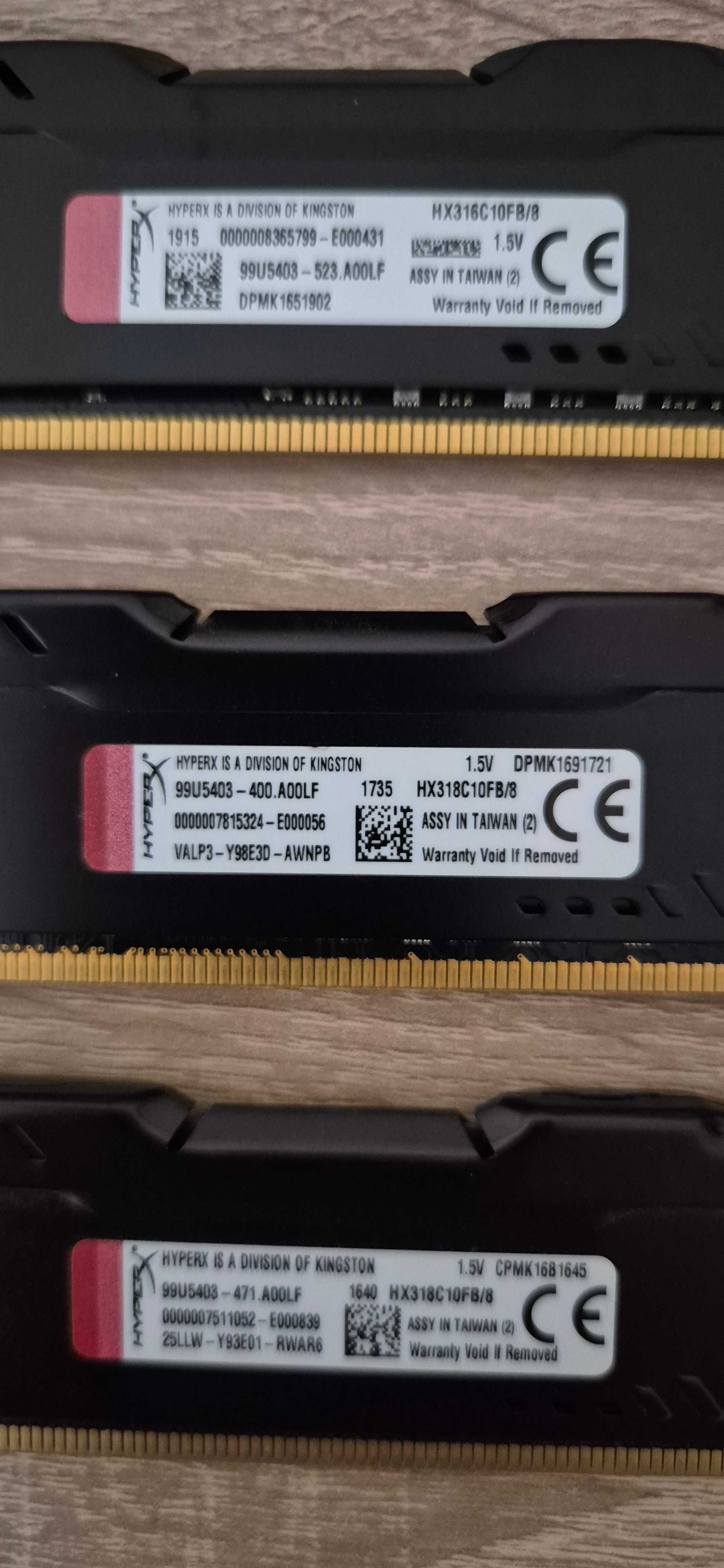 RAM 24GB 3x8gb Kingston HyperX FURY 1866Mhz DDR3