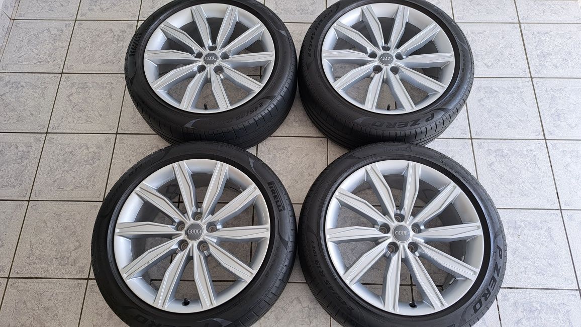 Jante 19 5x112 ORIGINALE AUDI A6 C8 A5 A7 + Anvelope 245 45 19 PIRELLI