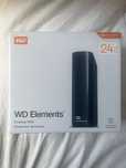 Hard disk extern WD Elements 24TB, HDD pentru desktop, USB 3.0