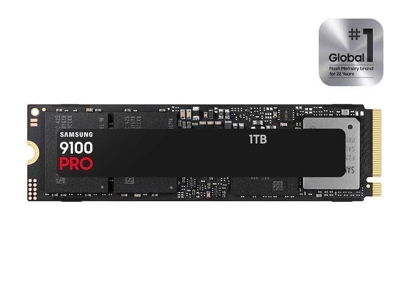 Новый SSD NVMe Samsung 9100 PRO 1TB. PCIe 5.0, Скорость до 14,700 MBps