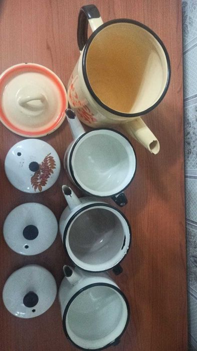 Чайники СССР эмалированные