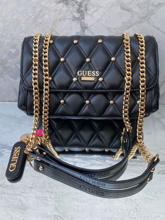 Geanta Y S L  / MK / Guess — Negru / Alb