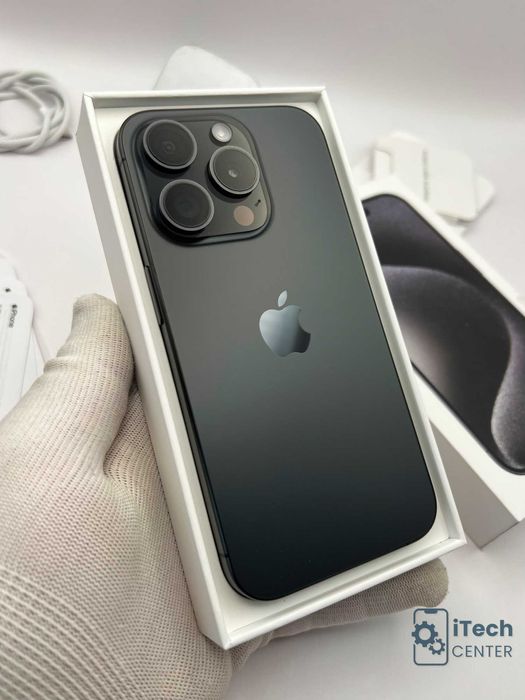 iPhone 15 Pro, 128GB, Black, 100% батерия, КАТО НОВ, ГАРАНЦИЯ!