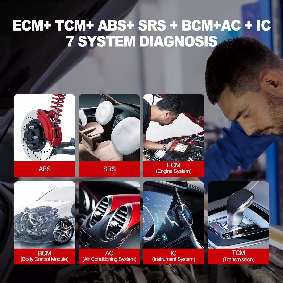Професионална THINKSCAN Plus S7Авто диагностика  OBD2, двигател, транс
