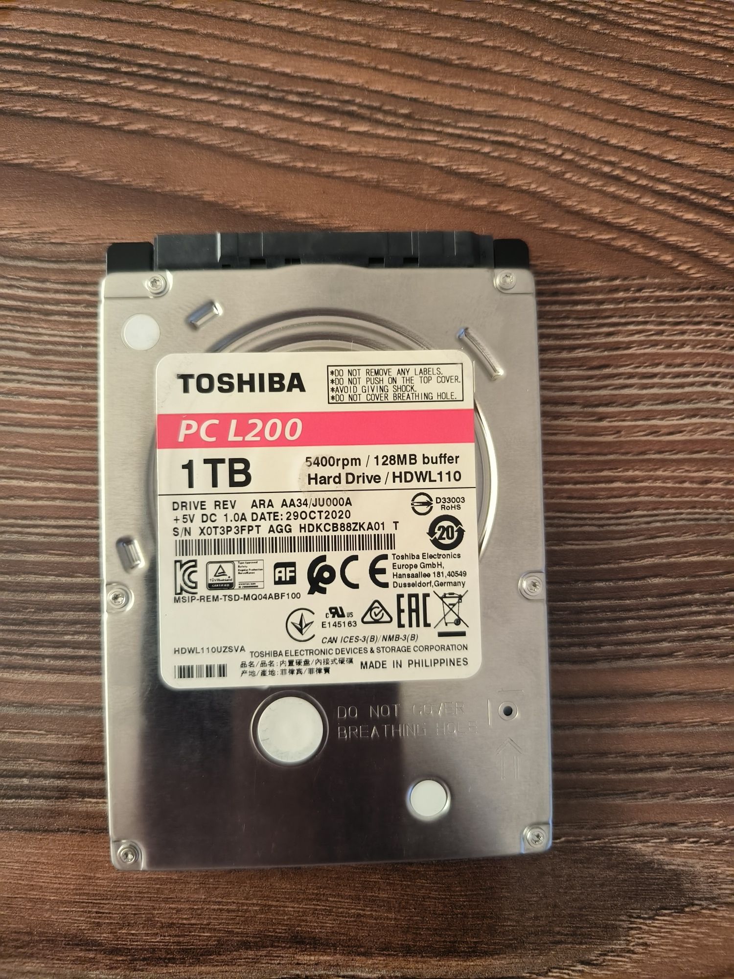 Toshiba 1 tb винт сотилади