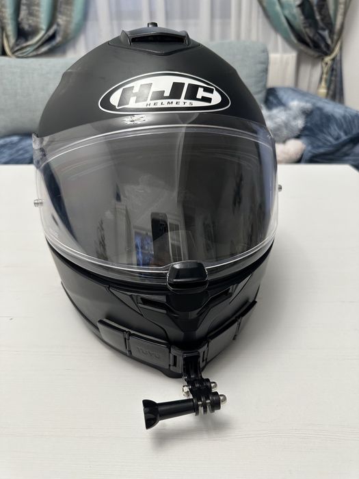 Casca moto HJC C 70 negru mat marime L cu pinlock si suport camera