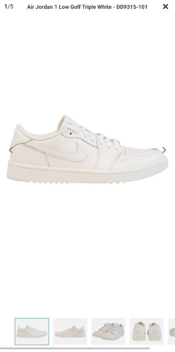 Air Jordan Low Golf triple white