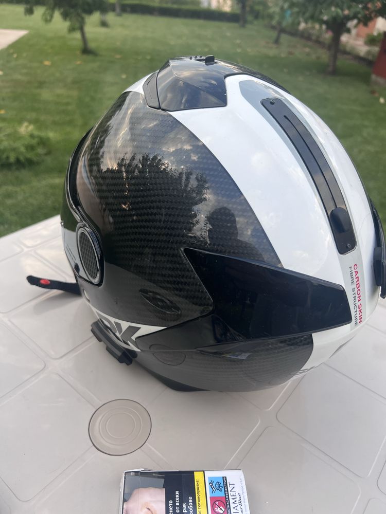 Каска Shark Spartan Carbon Skin с GoPro 8 и HeadSet