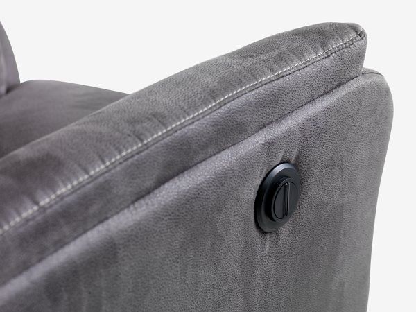 2 Регулируемо кресло ABILDSKOV електрическо сиво изк. кожа