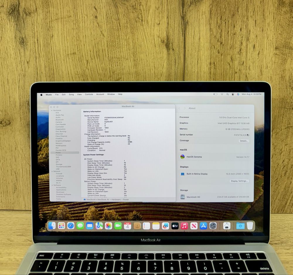 Macbook Air 8/256GB 13inch