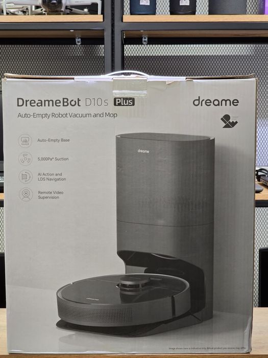 Робот-пылесос Dreame D10s Plus, цвет: черный, 0751/10