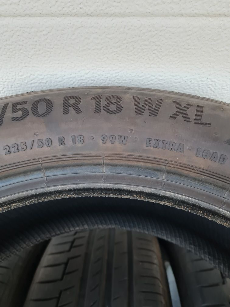 Летни гуми 4 броя CONTINENTAL PremiumContact6 225 50 R18 дот 1920