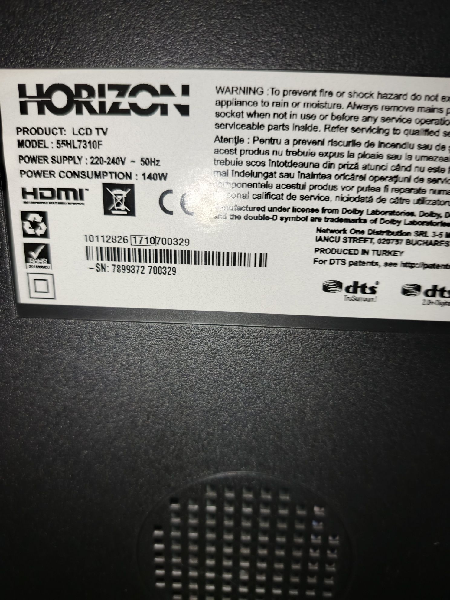 Smart TV LCD Horizon 139 (55")