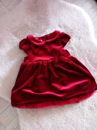 Rochiță roșie catifea fetite