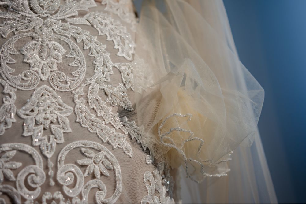 Vand Rochie de mireasă, stil diafan. Marime xs-s