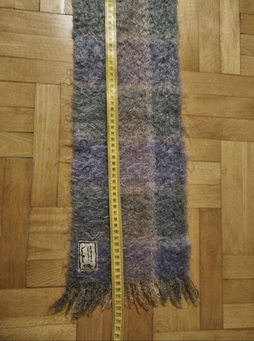 Eșarfă 100% Mohair Andrew Stewart, Plaid Multi-color