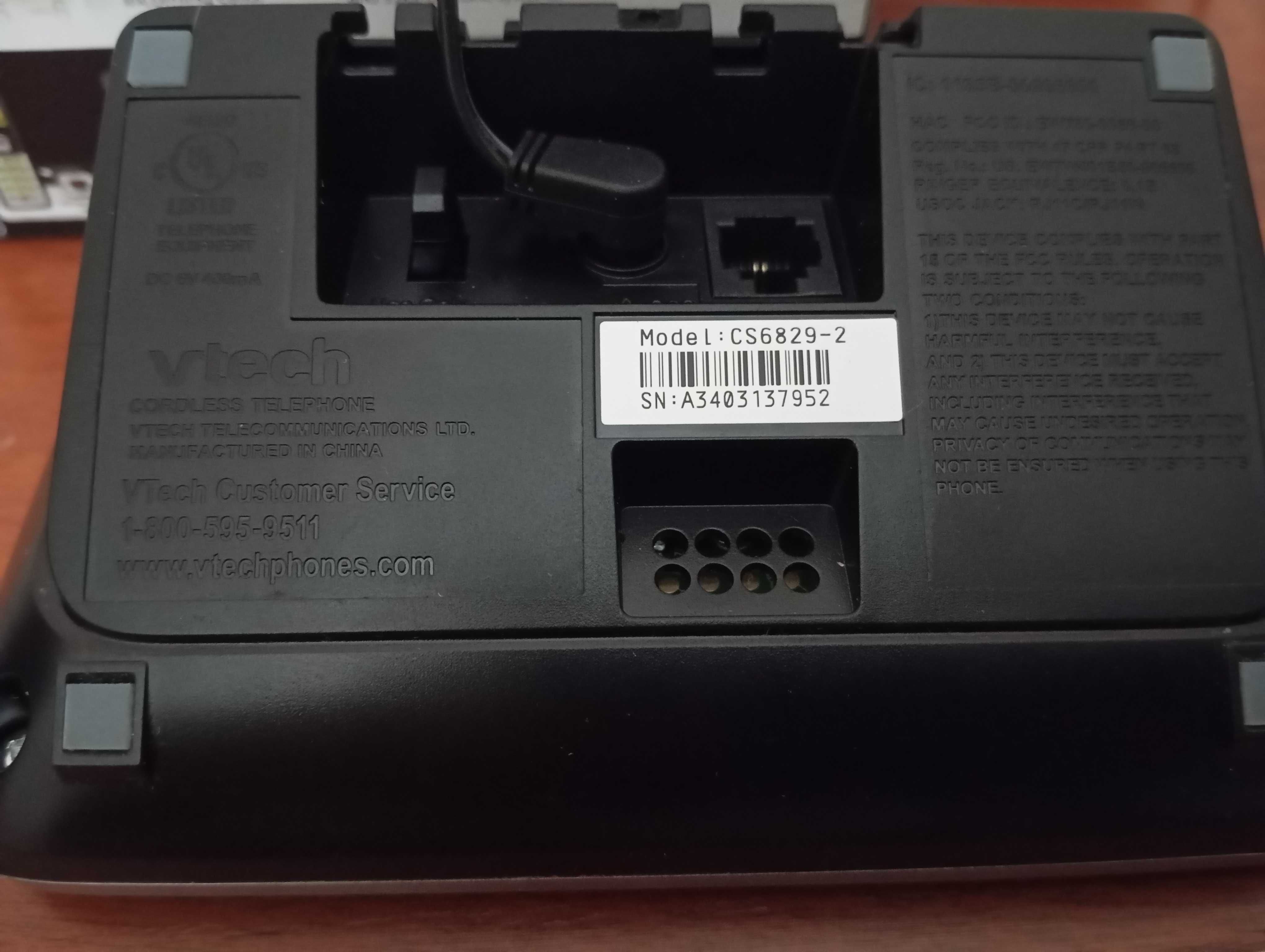 Продам радиотелефон VTECH две трубки на один телефонный номер.