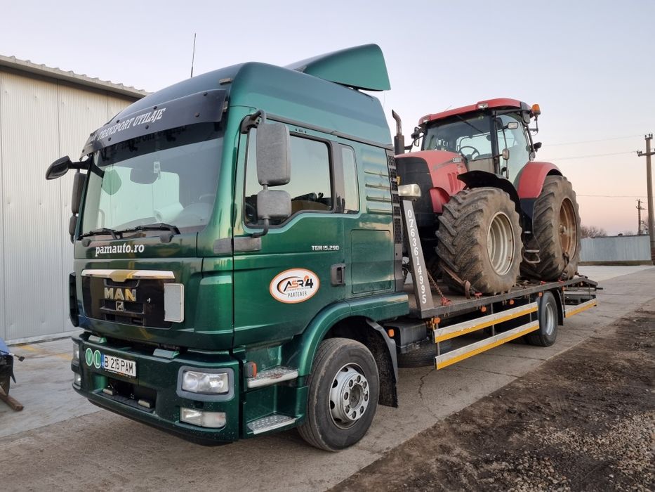Tractari ,Transport utilaje si Autoutilitare cu platforma hidraulică