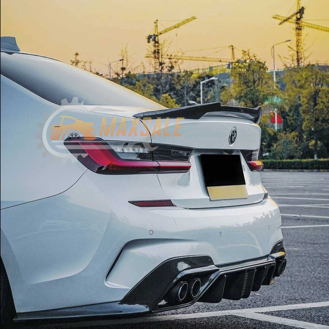 Спойлер за BMW G20 M4 style на BMW 3 серия лип за багажник крило