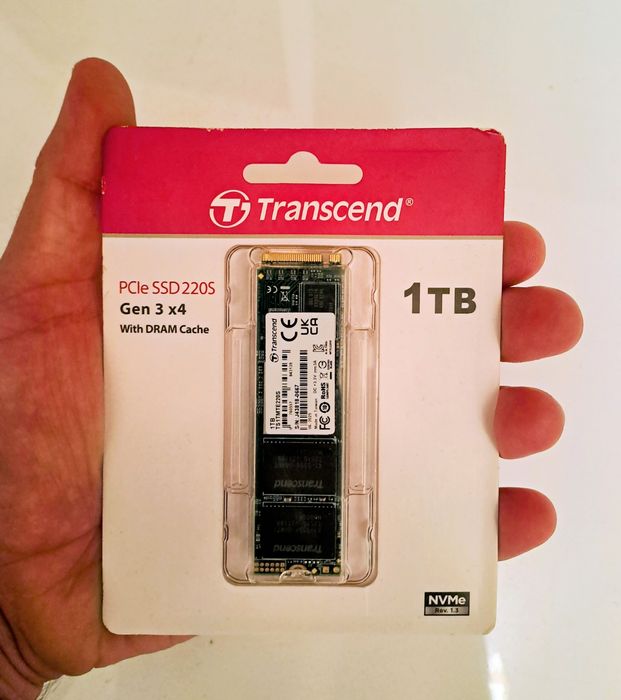 SSD 1TB M2 Transcend 220S PCIe. Gen 3 x 4