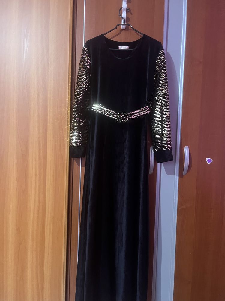 Rochie lunga catifea