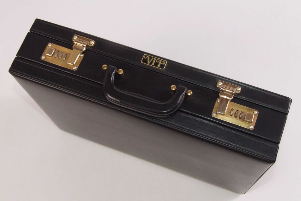 Geanta diplomat VIP cu cifru, extensibila, Made in Germany, NOUA