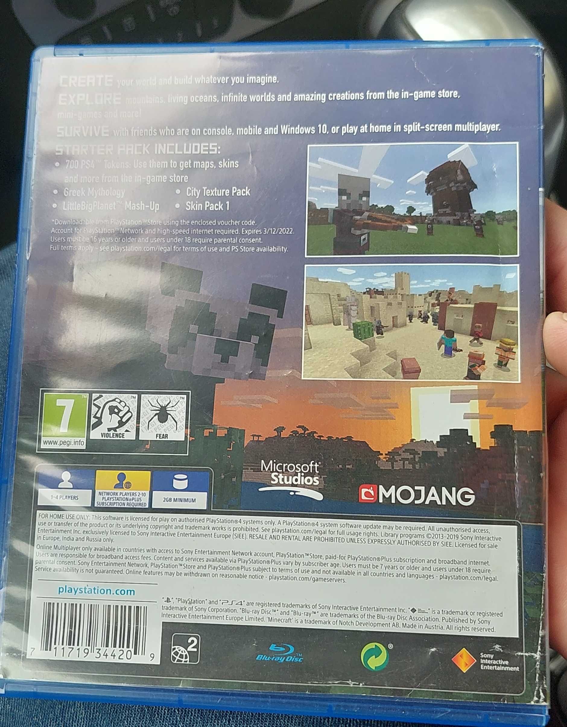 Minecraft PS4 ca nou/ sigilat  si Minecraft  Nintendo Switch sigilat