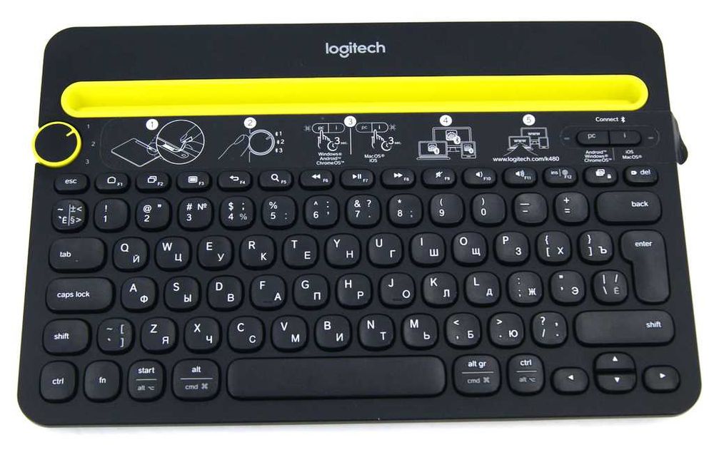 Клавиатура Logitech K480, Black, Bluetooth