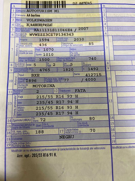 Volkswagen Passat 1.9TDI  Higline