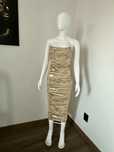 Rochie eleganta ocazie eveniment seara aurie S