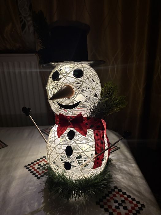 Decor Craciun - Om de zapada luminos