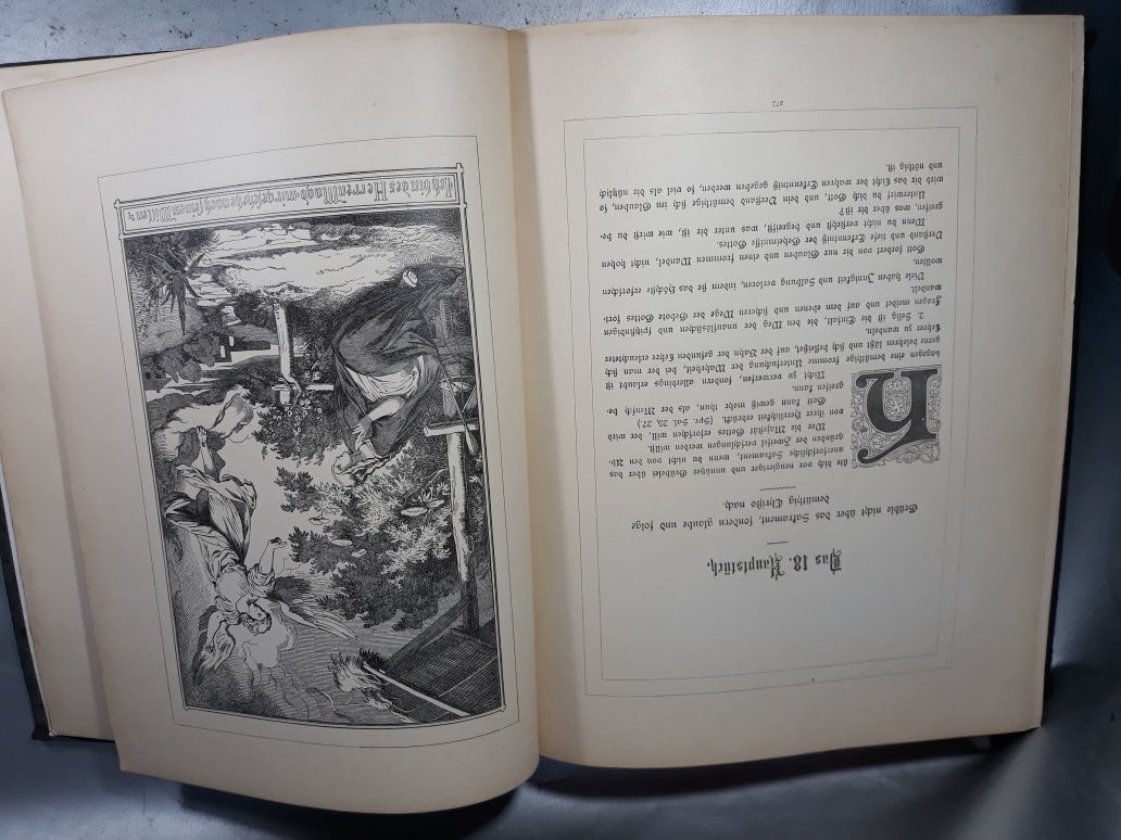 Carte din anul 1900 veche biblică ilustrat limba Germană Thomas Kempis